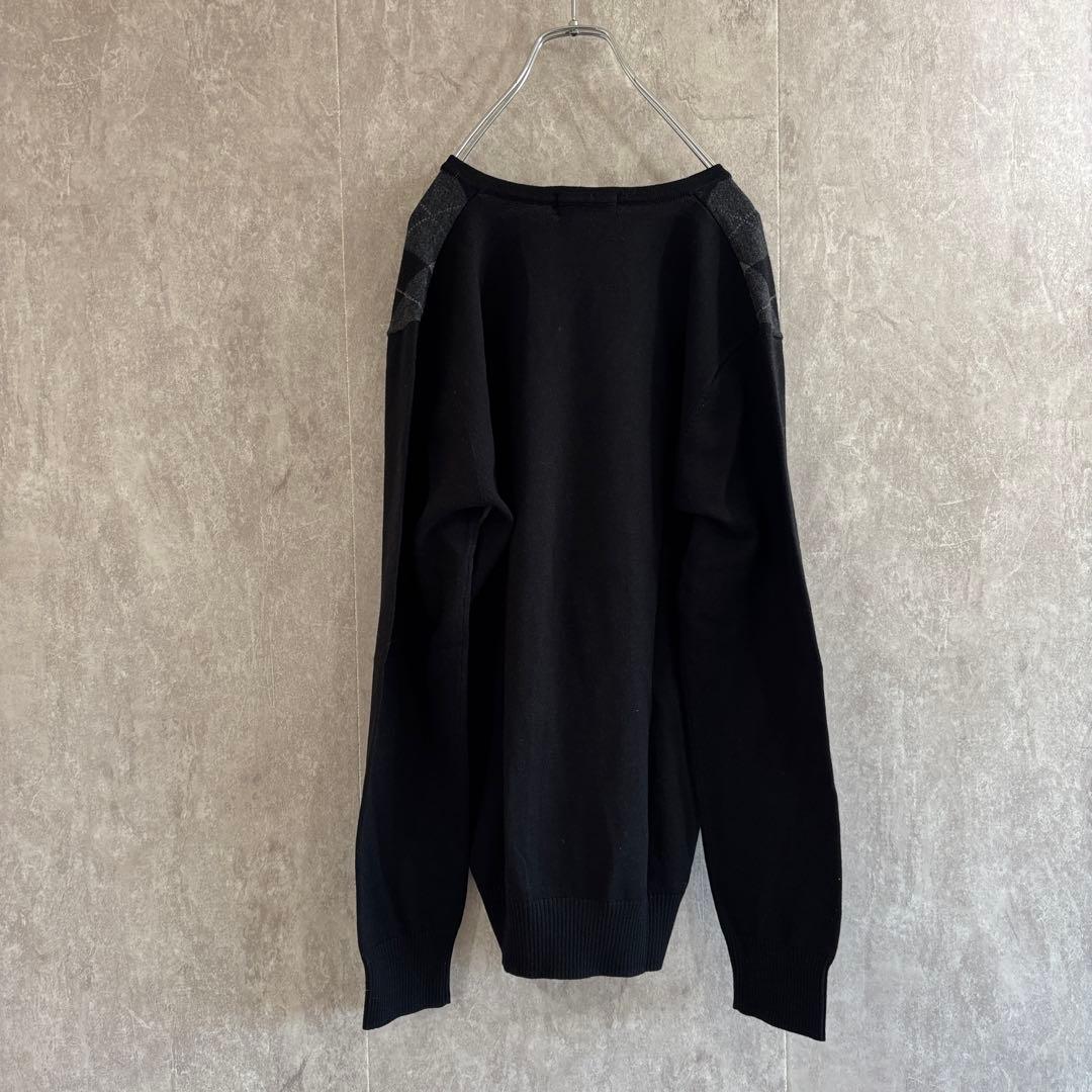 BURBERRY BLACK LABEL バーバリー アーガイル柄ニット 新品