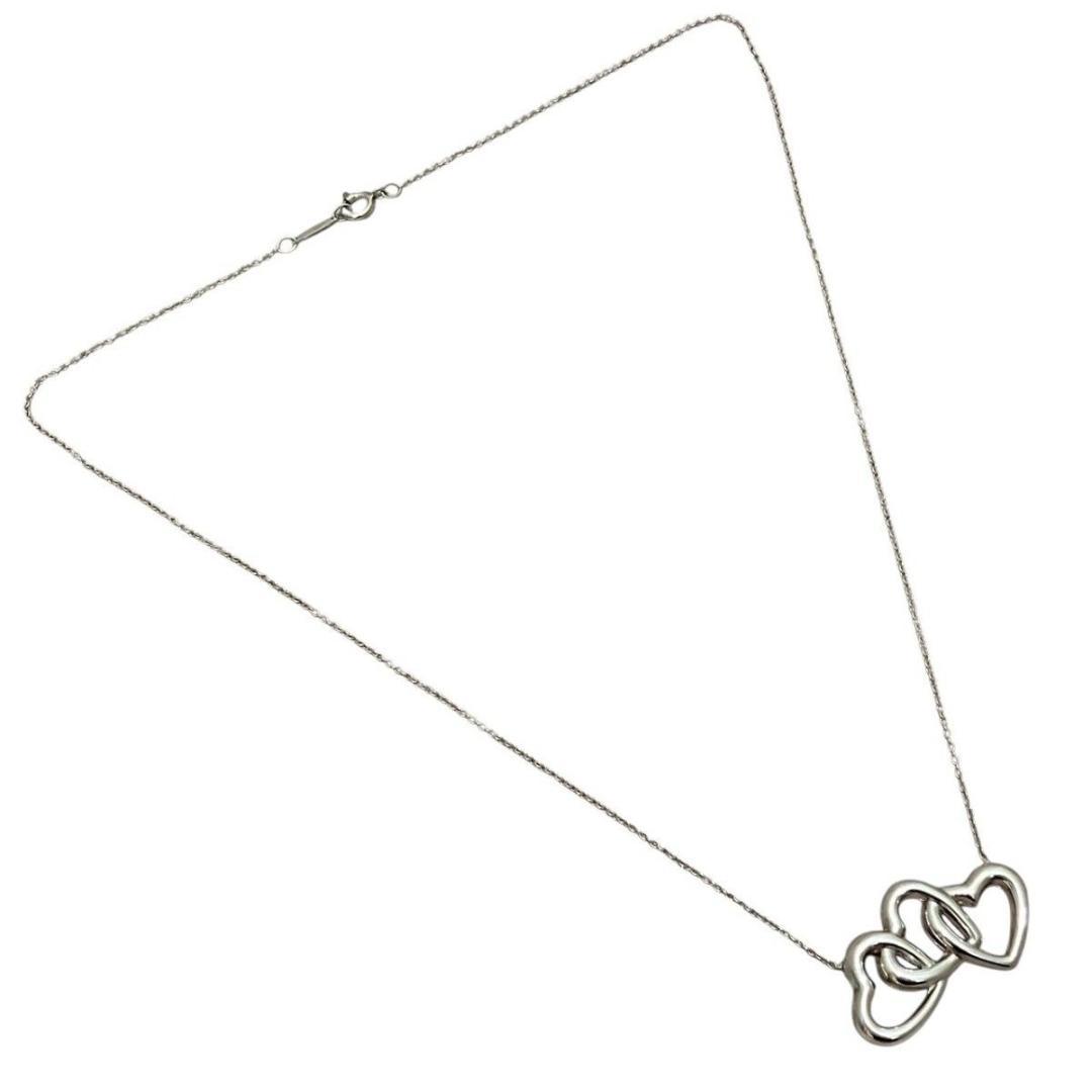 TIFFANティファニー ネックレス　トリプルハート オープンハート SV925