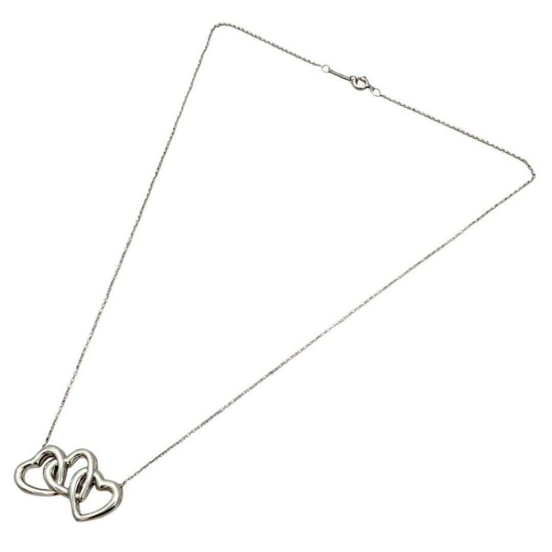 TIFFANティファニー ネックレス　トリプルハート オープンハート SV925