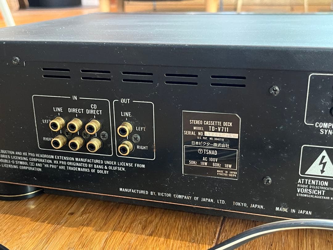 ビクター　TD-V711 カセットデッキ