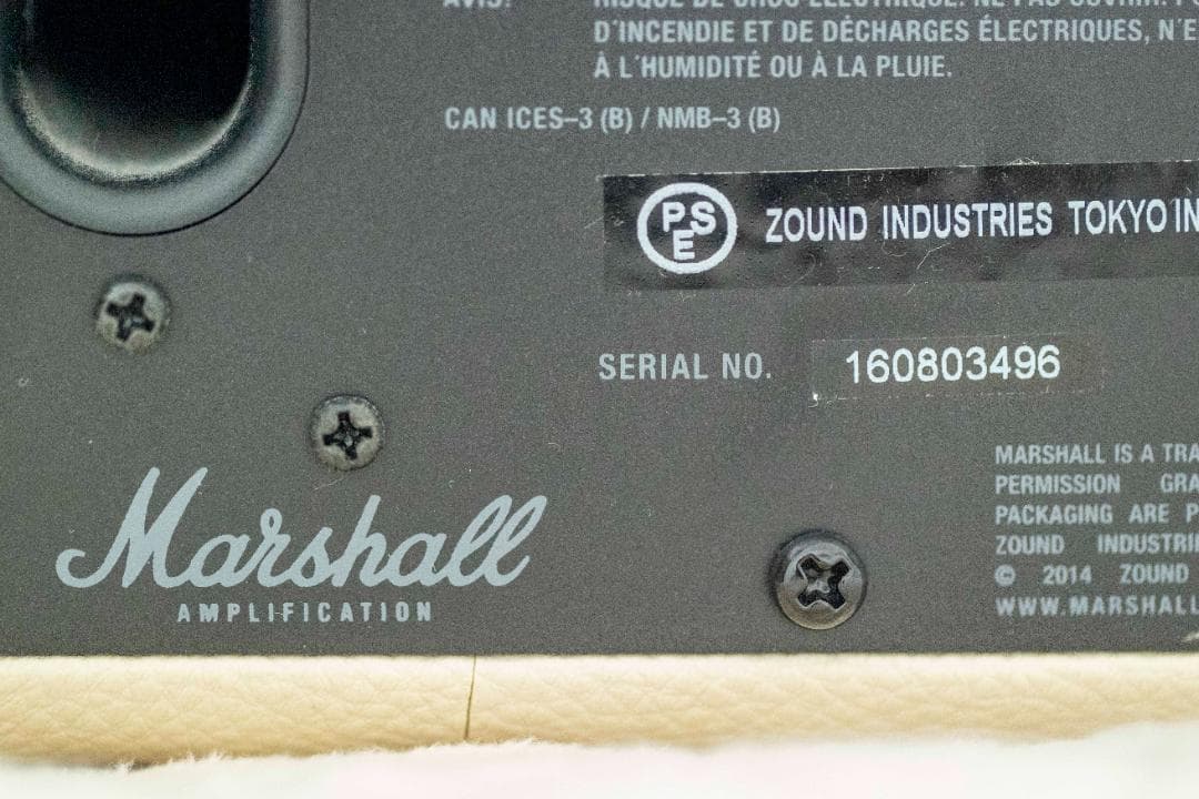 marshall kilburn cream スピーカー 美品 外箱ほか付属