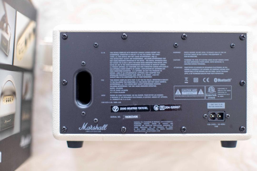 marshall kilburn cream スピーカー 美品 外箱ほか付属