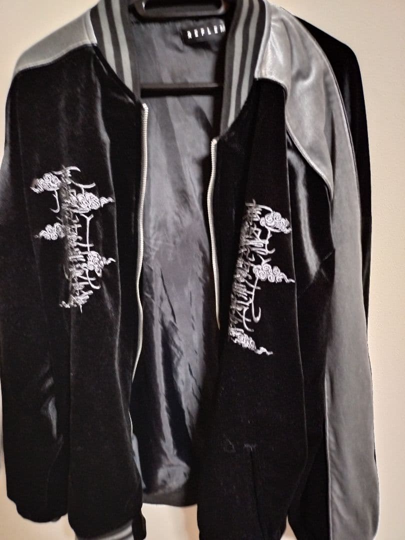 【レア】REFLEMレフレム　ドラゴン刺繍ベロアスカジャン　y2k地雷系