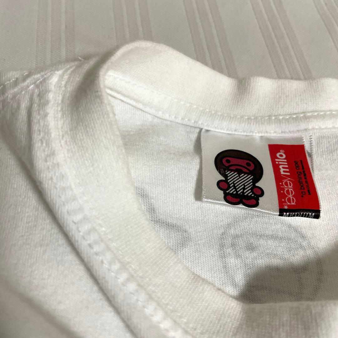 レア❗️アベイシングエイプ マリオ×ベビーマイロ プリント Tシャツ 白 M