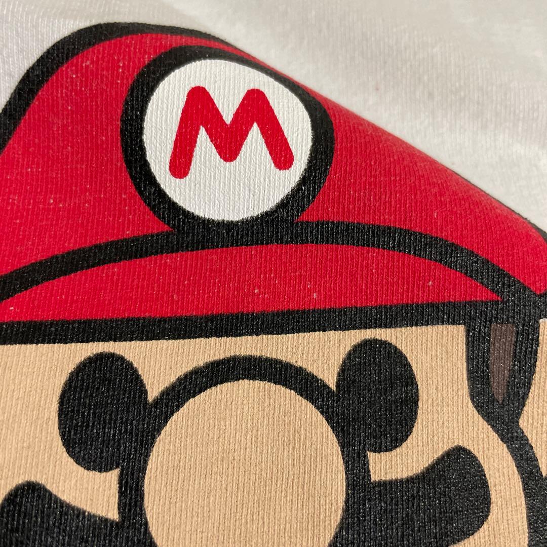 レア❗️アベイシングエイプ マリオ×ベビーマイロ プリント Tシャツ 白 M