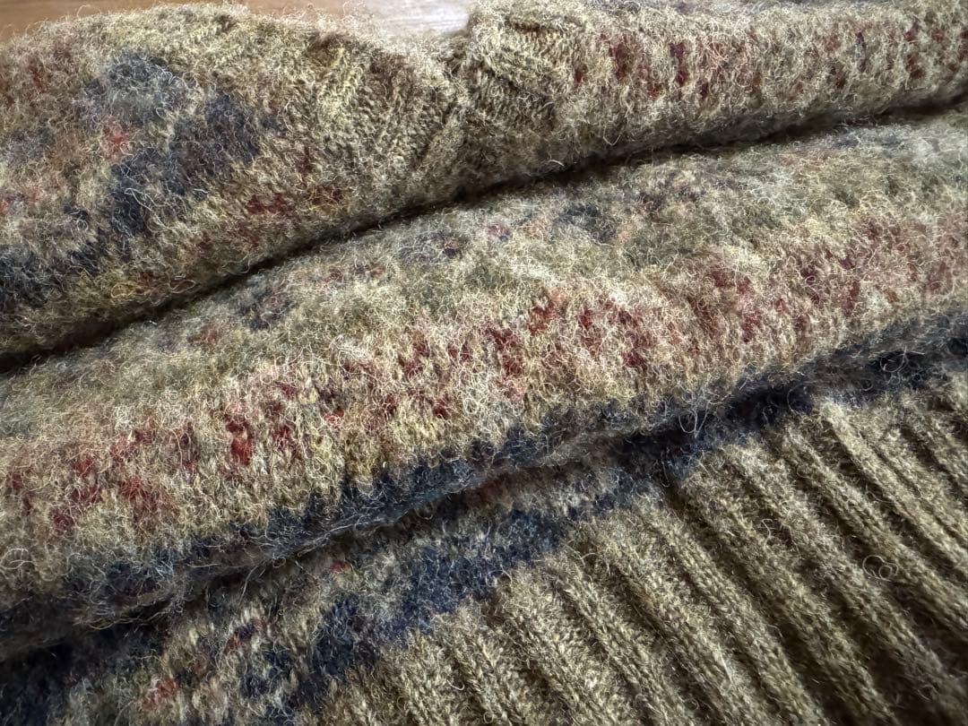 ships＊Jamieson'sジャガードシャギーニットベストL