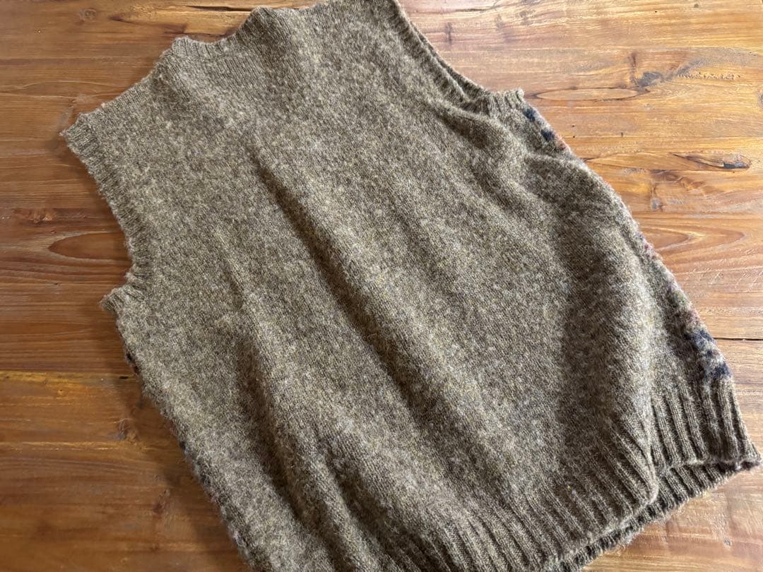 ships＊Jamieson'sジャガードシャギーニットベストL