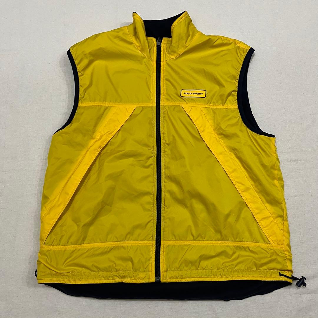美品 90s ポロスポーツ フリース リバーシブル ベスト ラルフローレン
