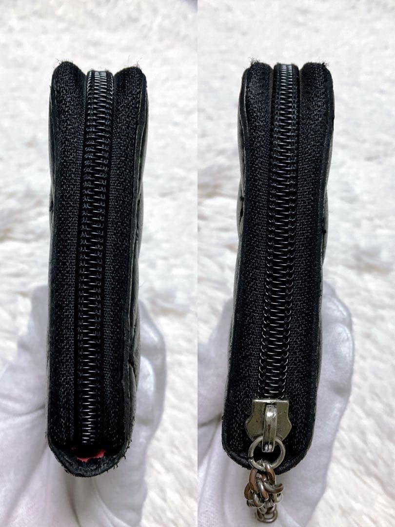 ♡希少♡シャネル CHANEL 長財布 カンボンライン　ファスナー ココマーク黒