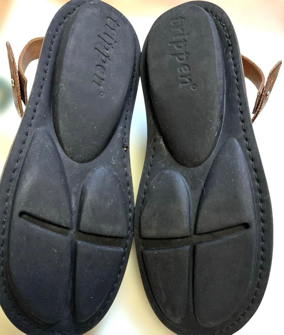 トリッペンtrippen VIVIENNEクロスストラップシューズ　38 茶色