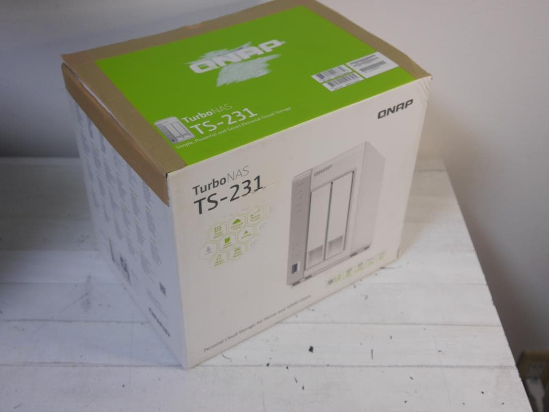 QNAP NAS 2ベイ TS-231 　スマホ自動バックアップ　RAID