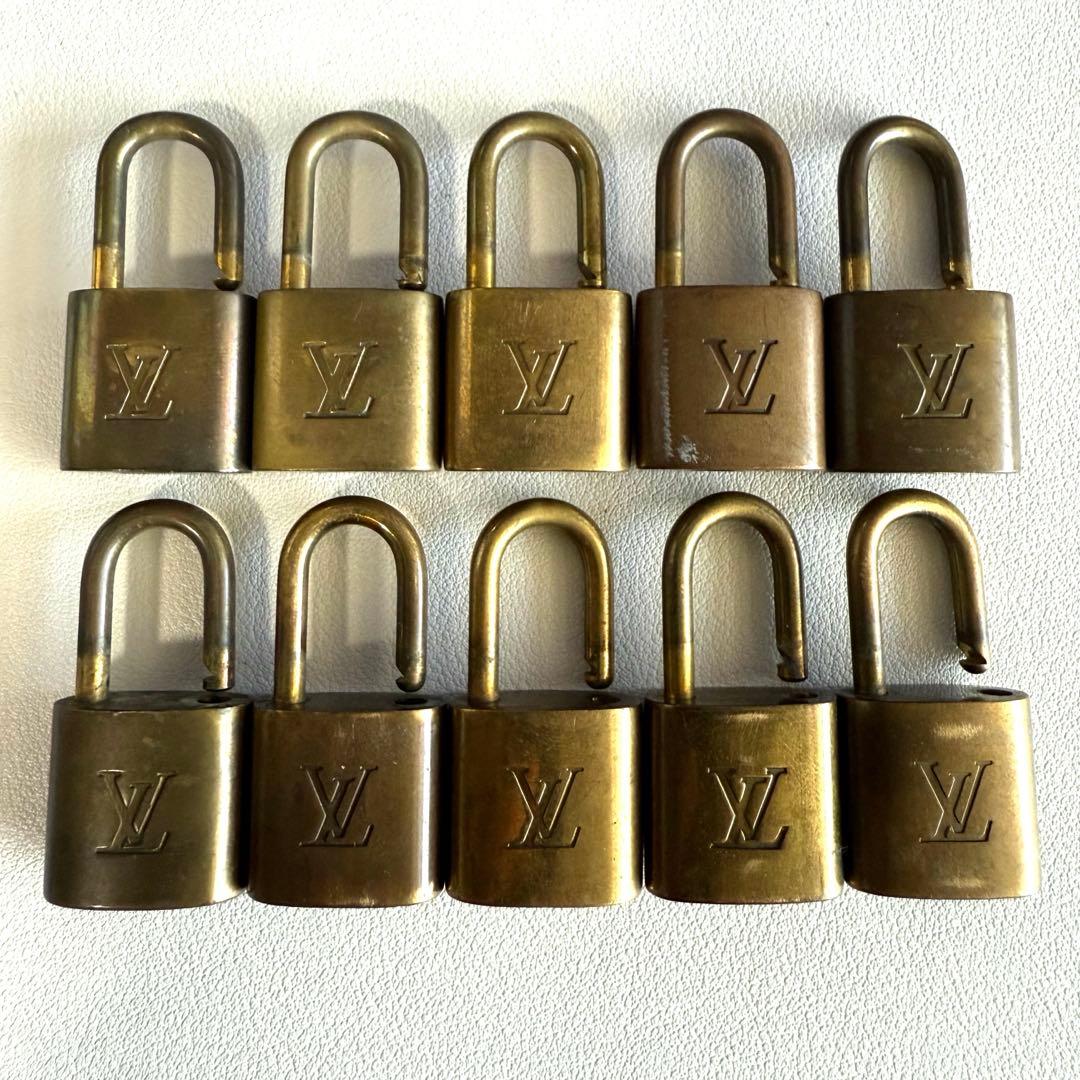正規品 ルイヴィトン パドロック 南京錠 まとめ 10個セット 鍵なし