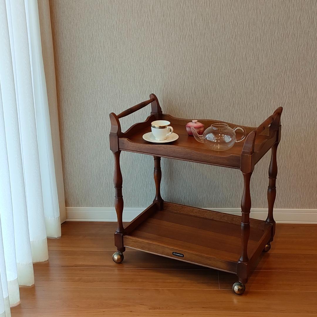 希少　マルニ木工　キッチンワゴン　ティーワゴン　ヴィンテージ