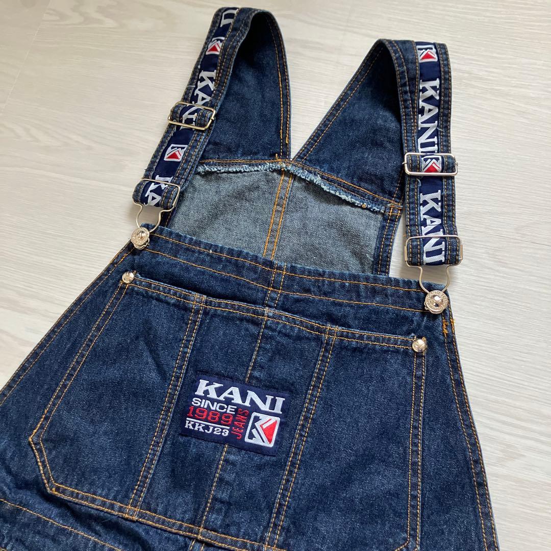 新品 KARL KANI オーバーサイズ リジッドデニム オーバーオール B系