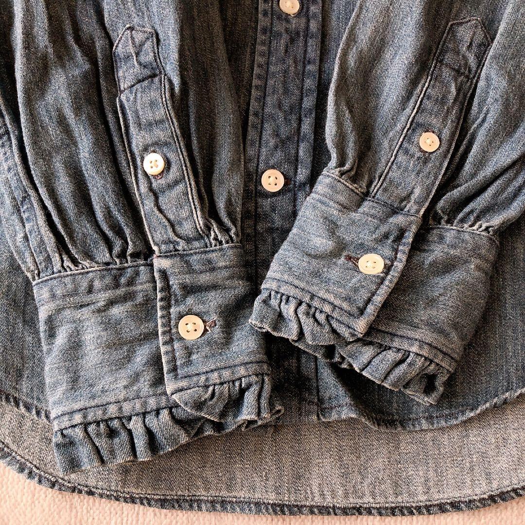 【希少サイズ】Polo Ralph Lauren デニムシャツ ボウタイ