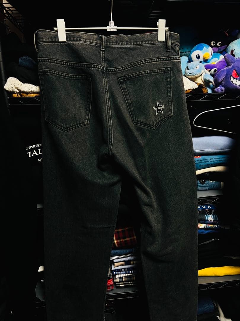 supreme Regular jeans サイズ30 BLACK