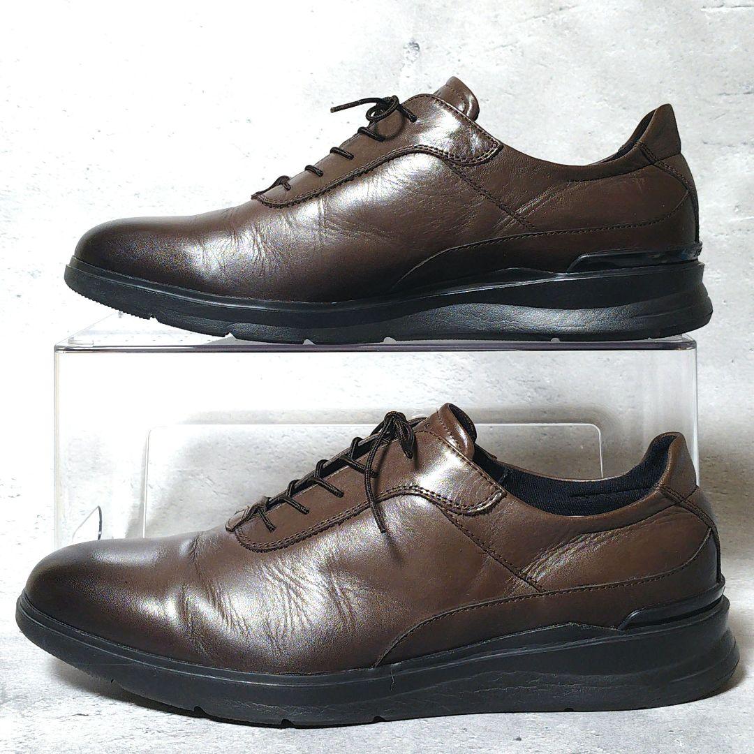 【人気定番デザイン】極美品 REGAL【27】レザードレススニーカー ビジカジ