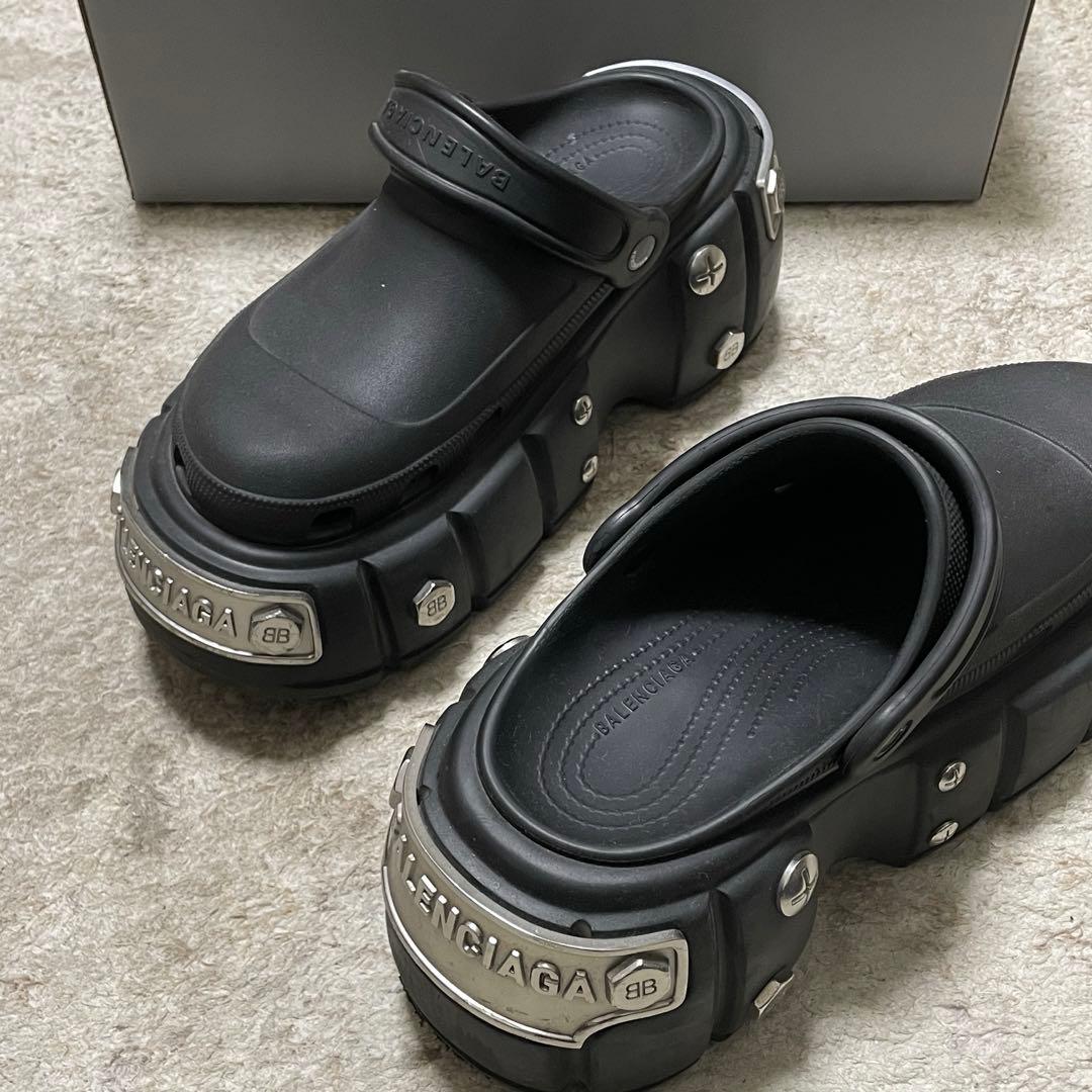 BALENCIAGA × CROCS HARDCROCS 43 ミュール 黒