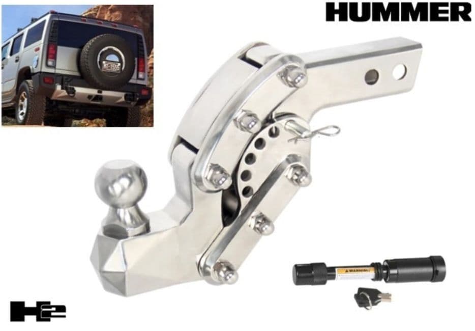 【送料無料】ハマー　H1 H2 H3 ビッグヒッチメンバー　2インチ　メッキ