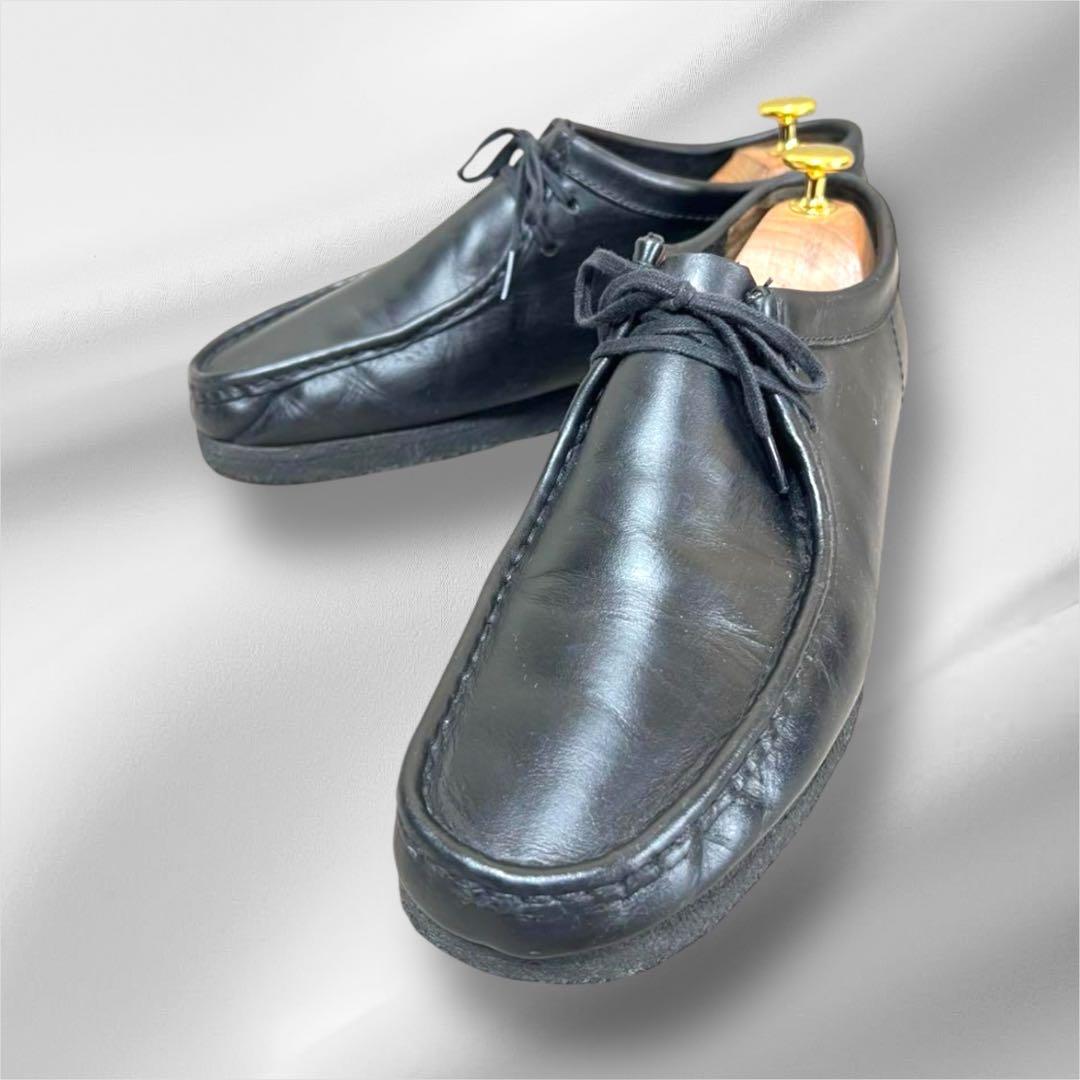 クラークス Clarks ワラビー ブラック レザー 25.0㎝