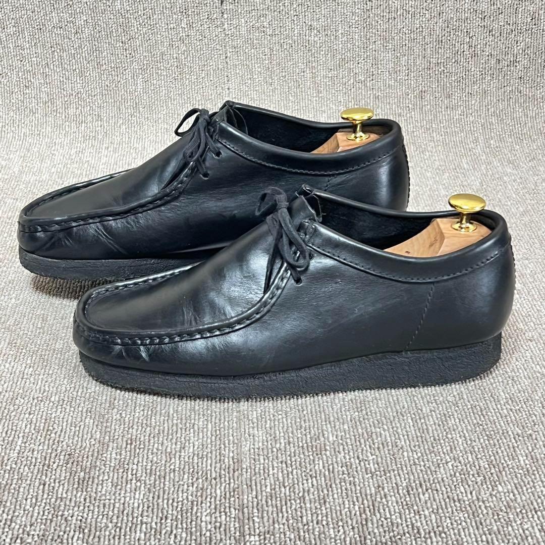 クラークス Clarks ワラビー ブラック レザー 25.0㎝