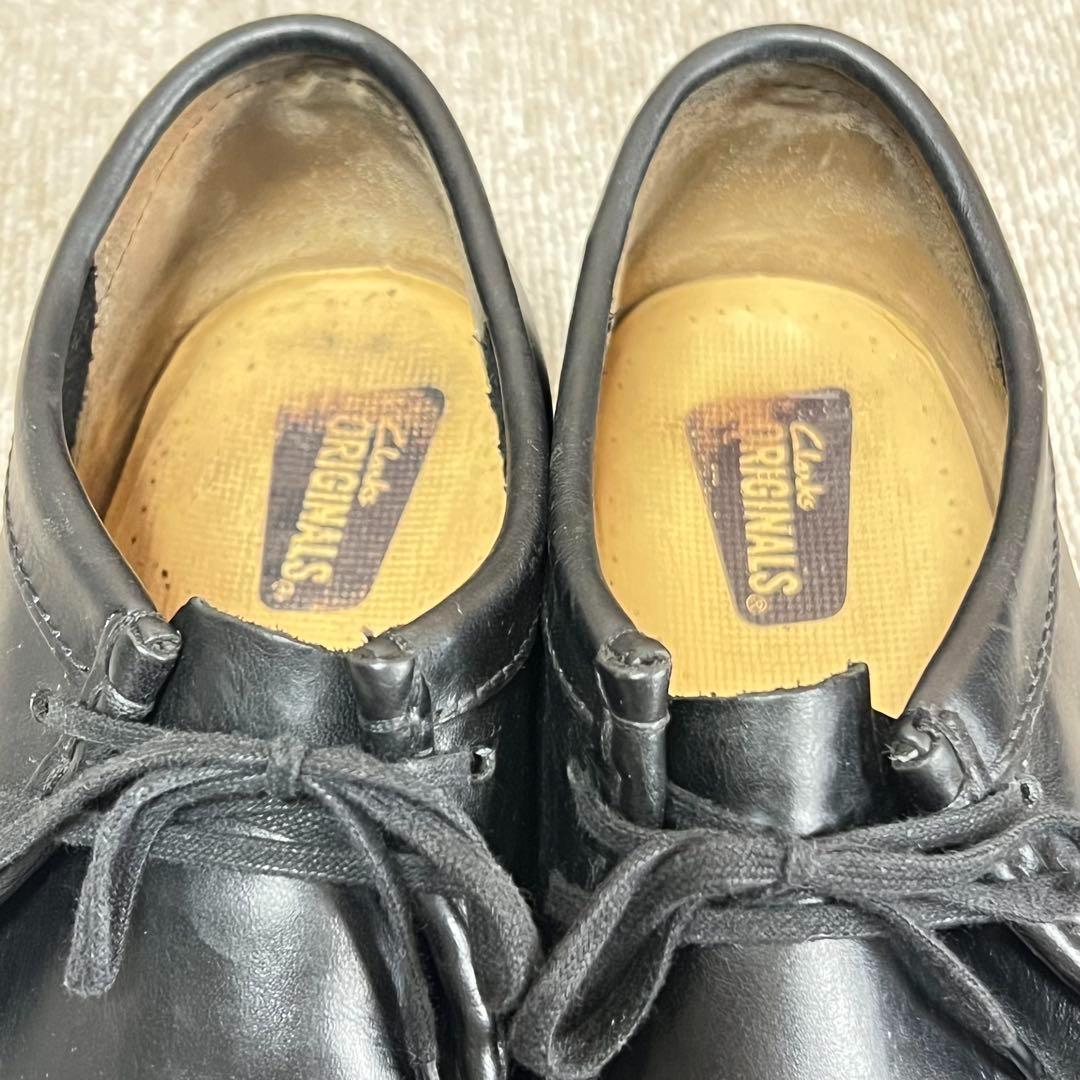 クラークス Clarks ワラビー ブラック レザー 25.0㎝