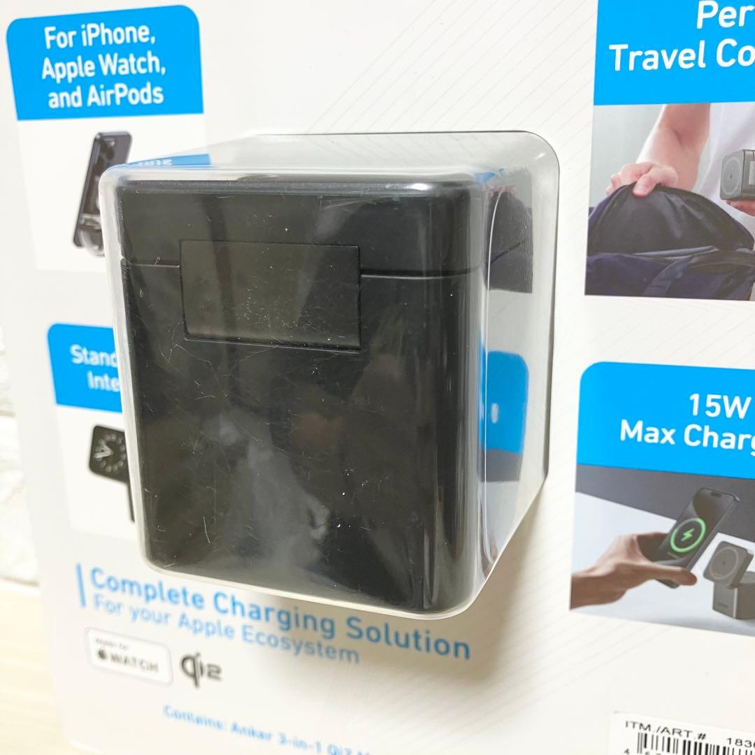 新品　Anker MagGo 3-in-1 with Qi2 充電ステーション