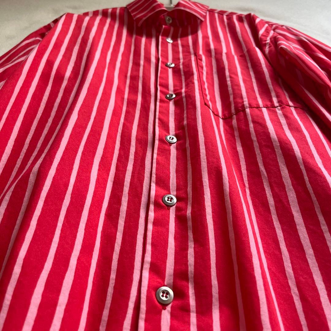 【美品】marimekko レッド×ピンクストライプ XS ヨカポイカ