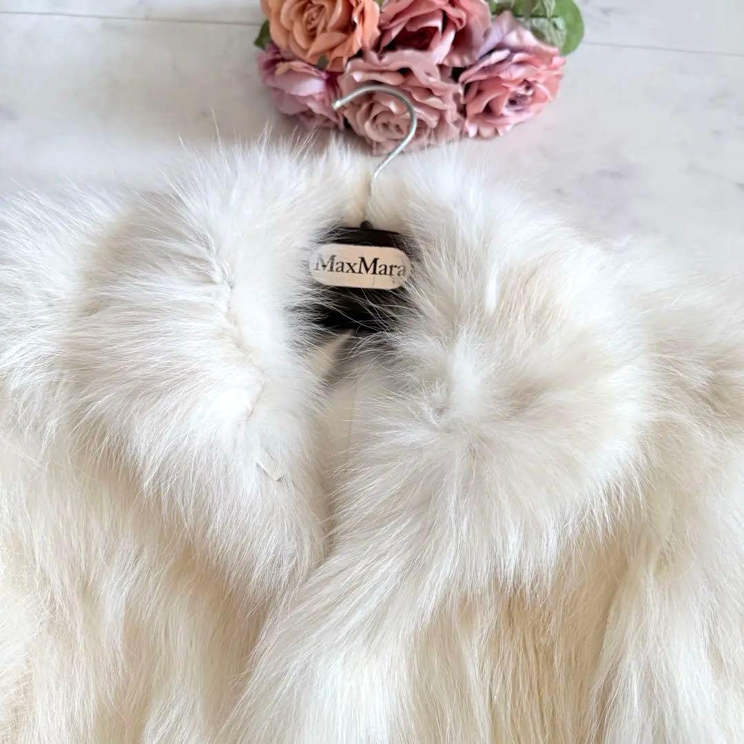 未使用タグ付き★ブルーフォックス クロップド ファージャケット リアルファー毛皮