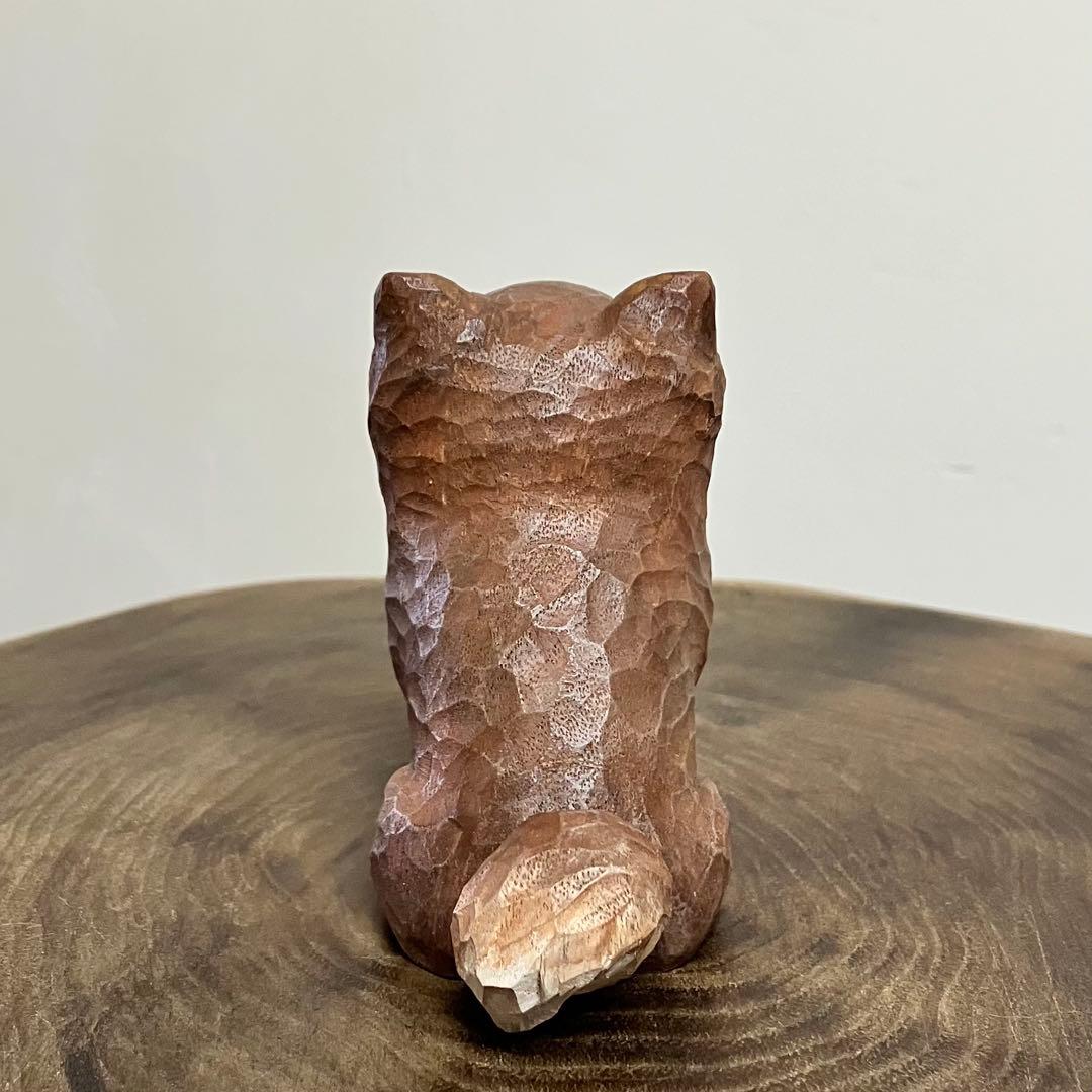 木彫りのチワワ(チョコ&タン)