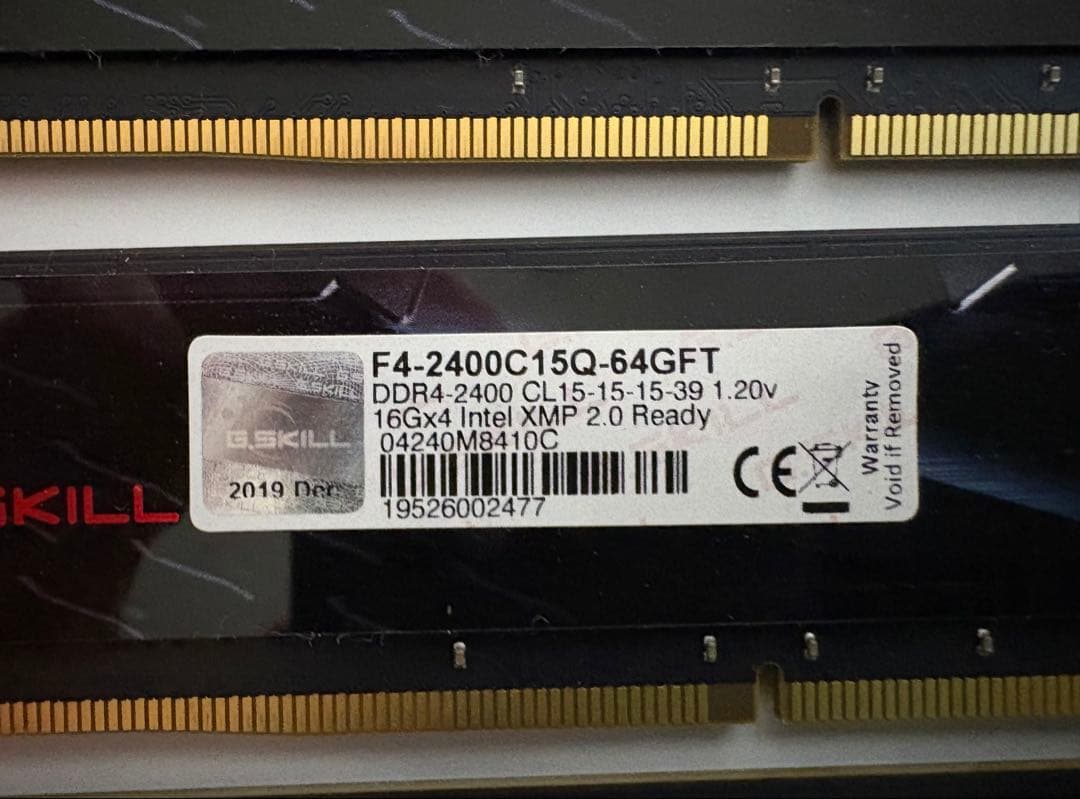 DDR4 16GB×4 64GB メモリ
