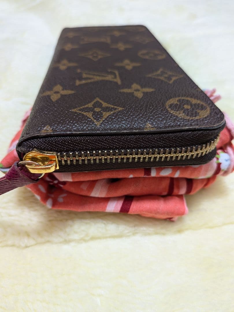 ルイヴィトン 長財布 ポルトフォイユ クレマンス フューシャピンク