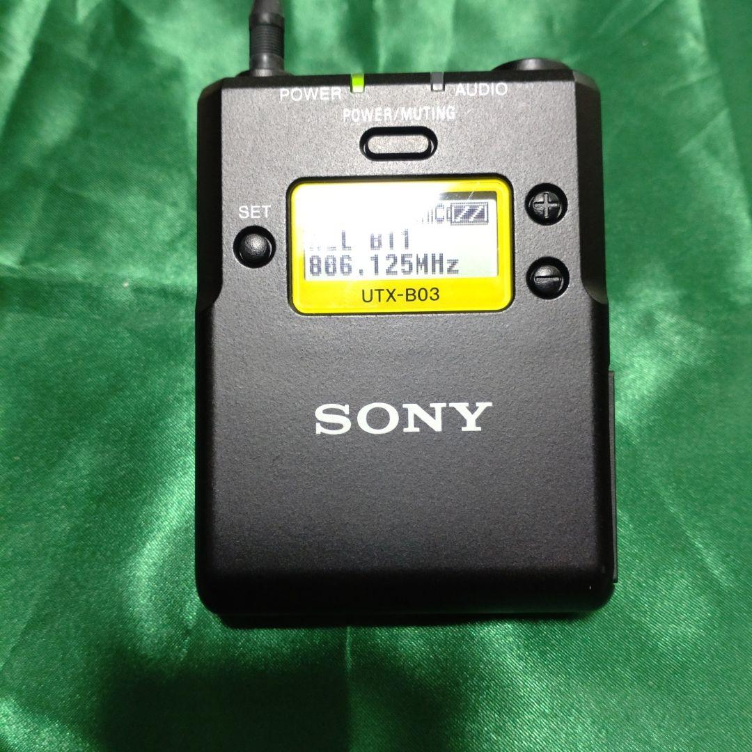 SONYソニー　ワイヤレスピンマイクUTX-B03 URX-P03 セット