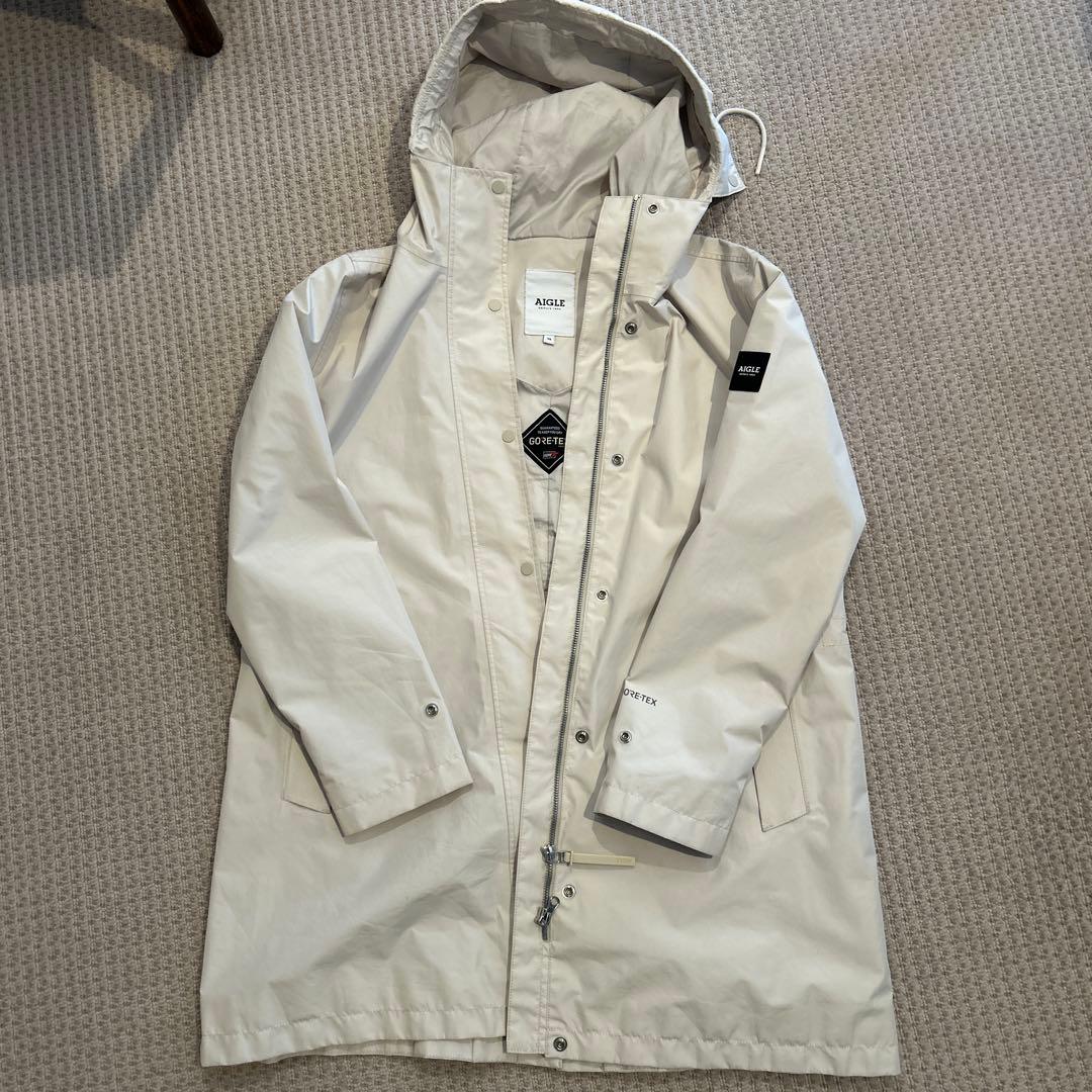 AIGLE GORE-TEX ジャケット 38 ホワイト