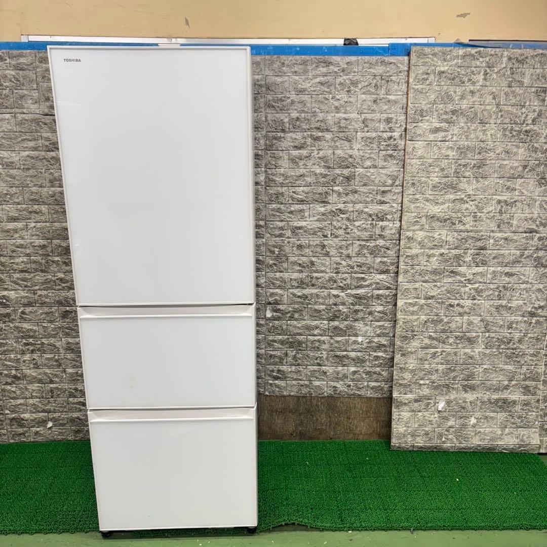 570 東芝　20年製　大型冷蔵庫　363L 300L強小型　家庭用　自動製氷