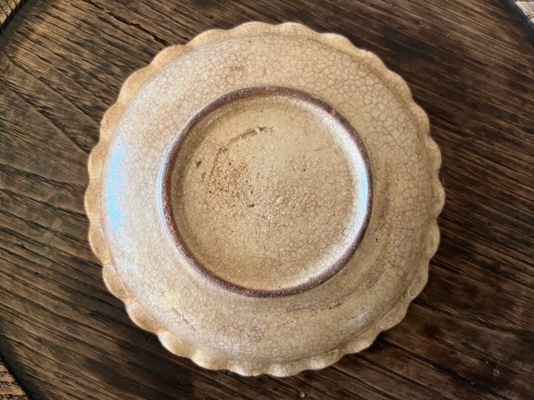 御深井焼 輪花皿【13cm】