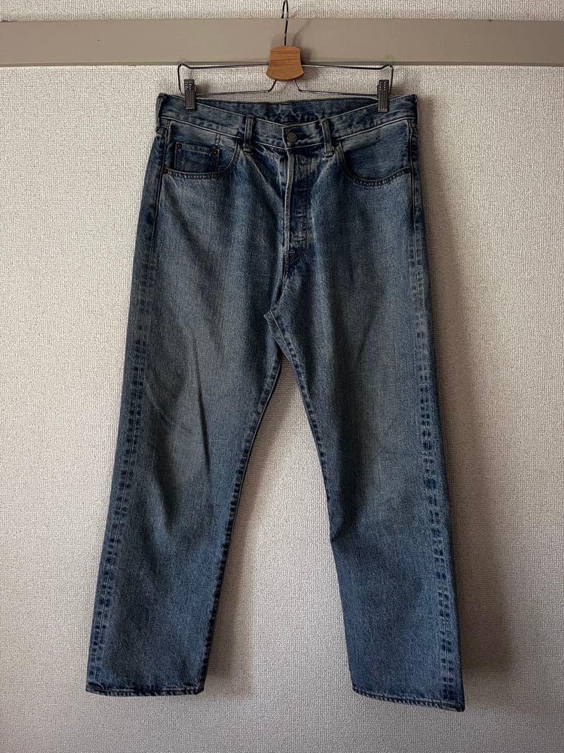 A PRESSE アプレッセ Washed Denim Pants