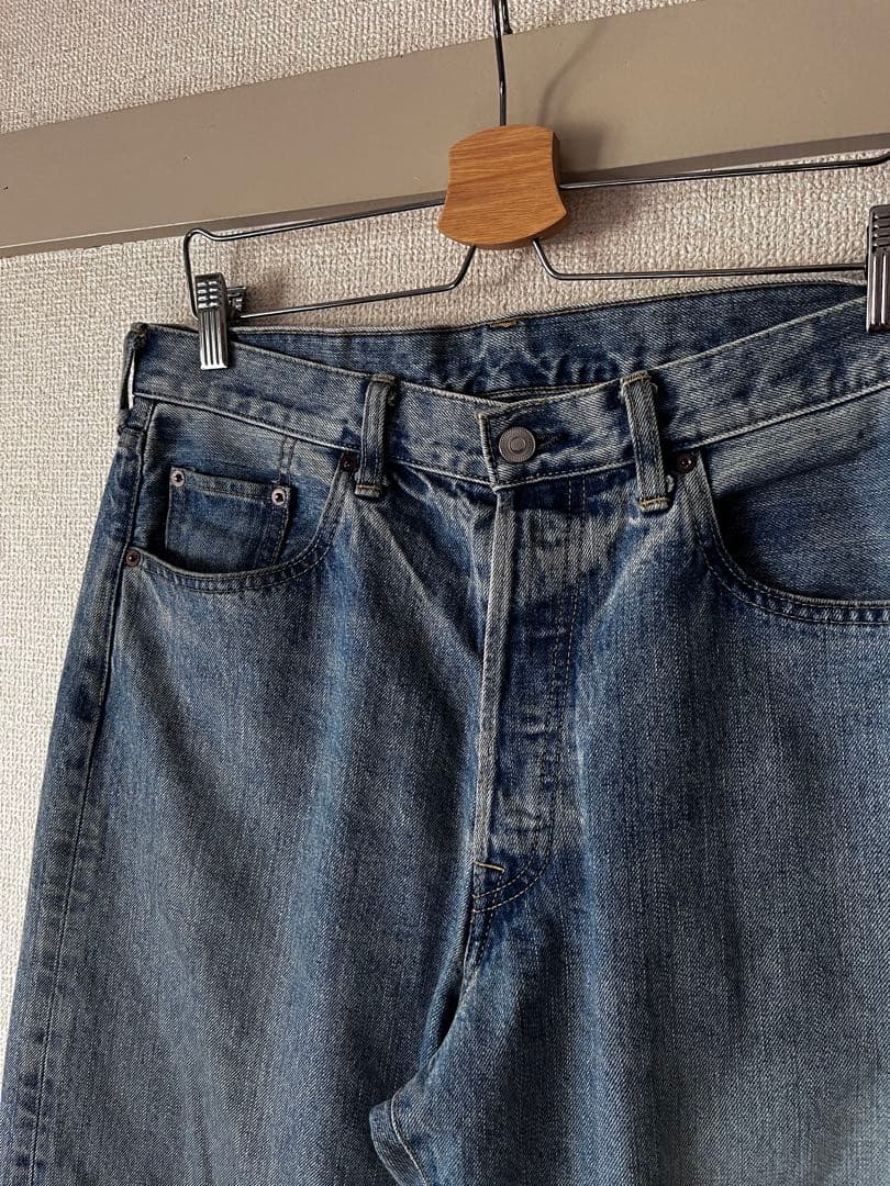 A PRESSE アプレッセ Washed Denim Pants