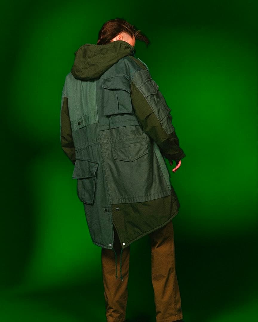 UNDERCOVER ISM アンダーカバーイズム 解体モッズコート 3カーキ