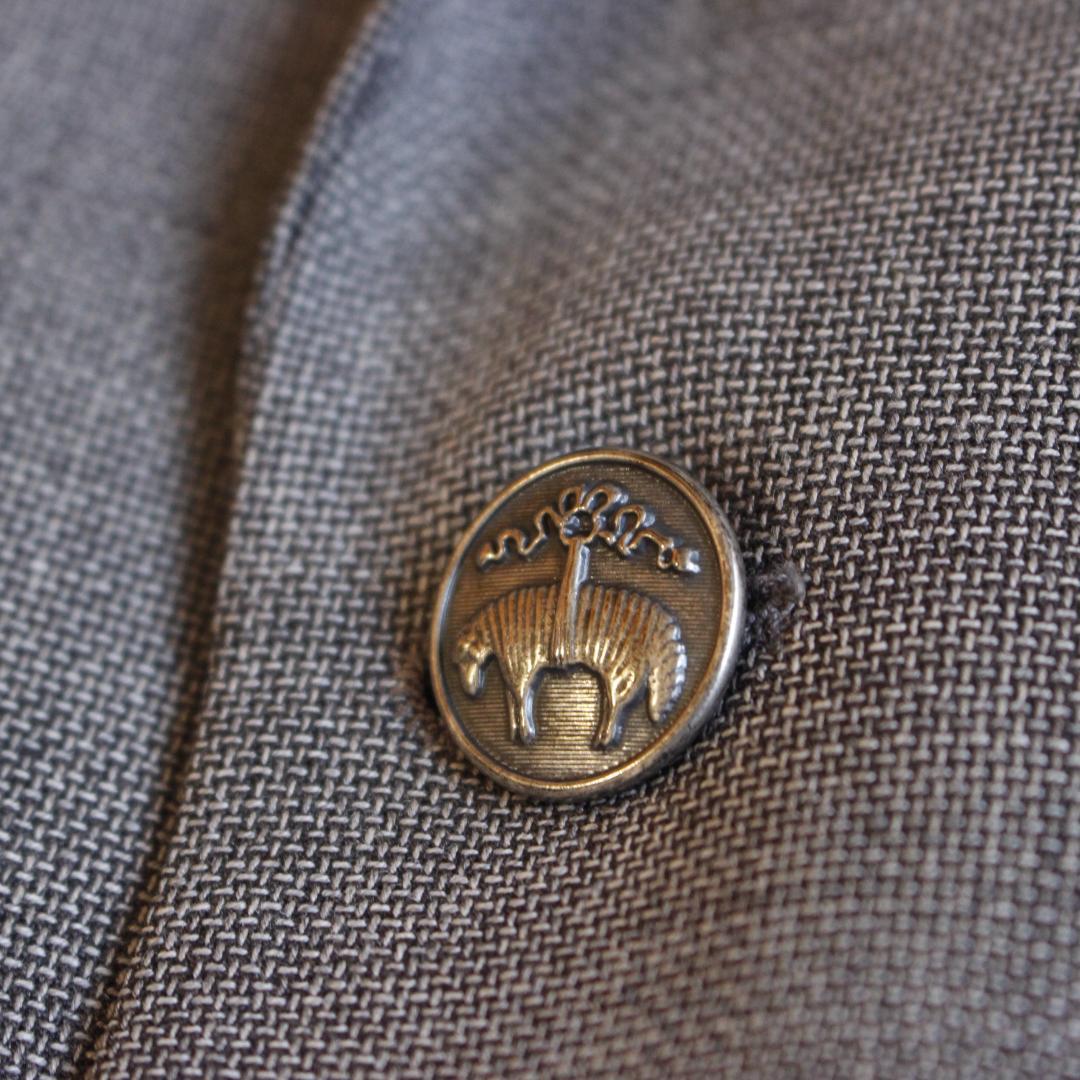 Brooks Brothers 銀ボタンテーラードジャケット Mサイズ グレー