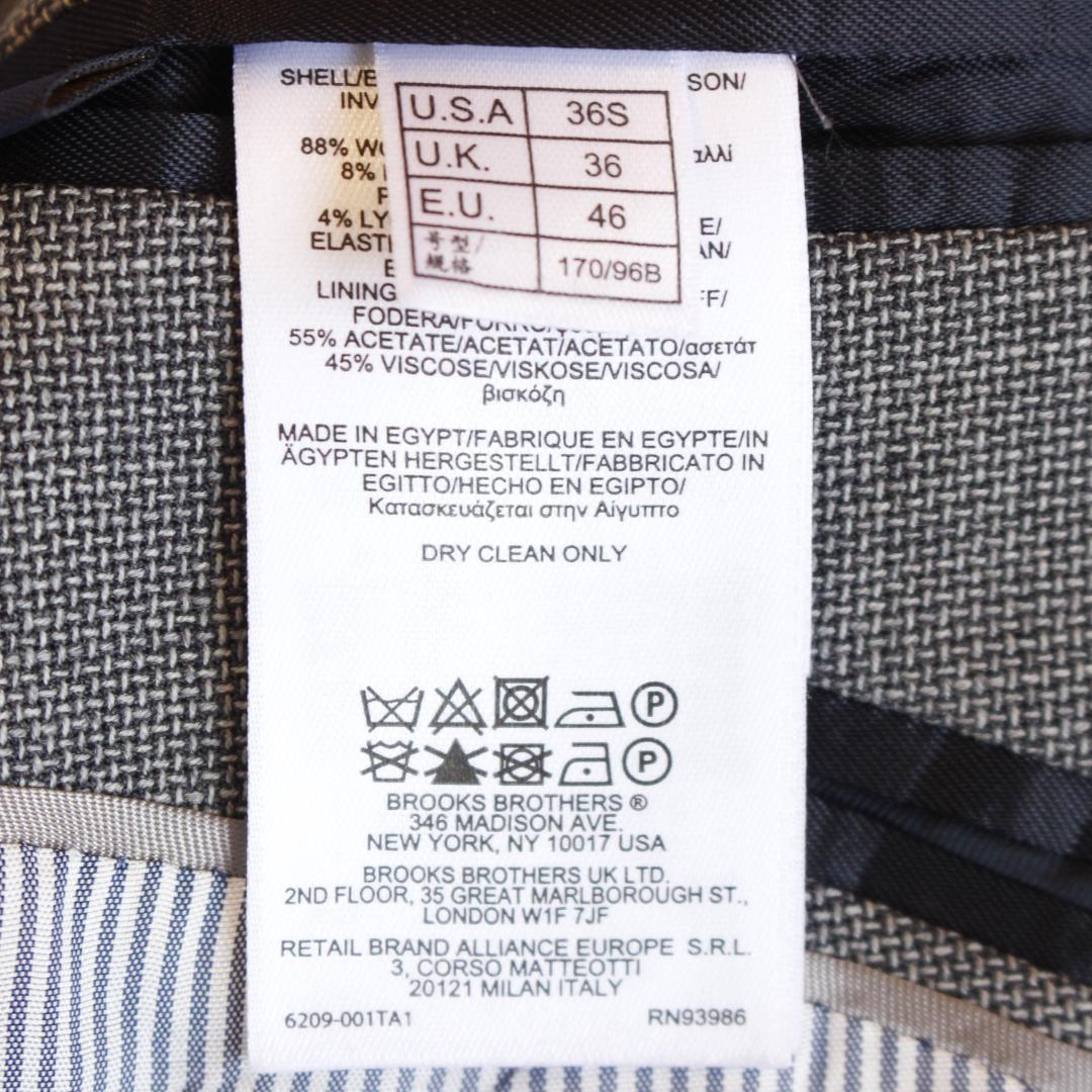 Brooks Brothers 銀ボタンテーラードジャケット Mサイズ グレー