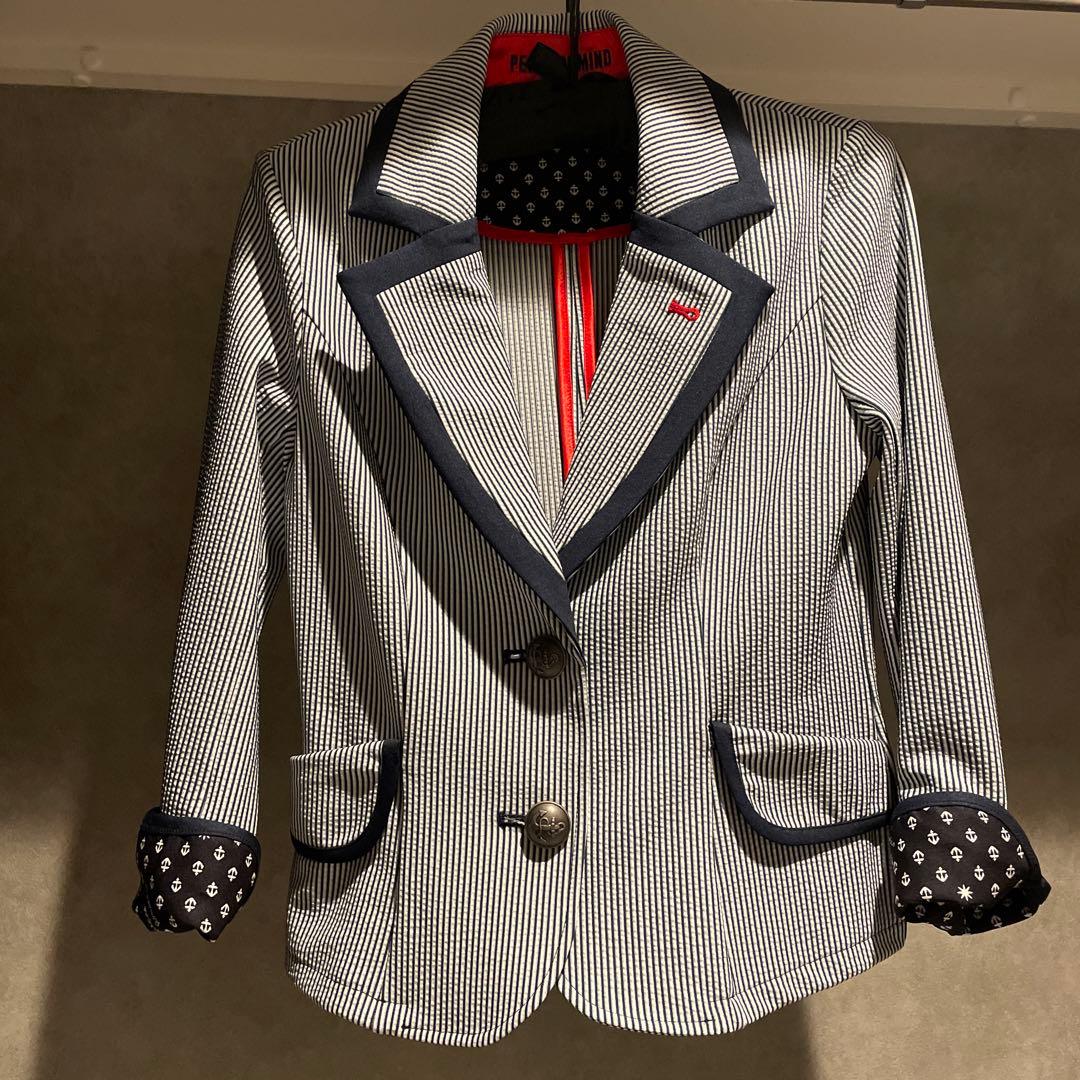 レジィーナロマンティコ シアサッカーストライプ ジャケット 36