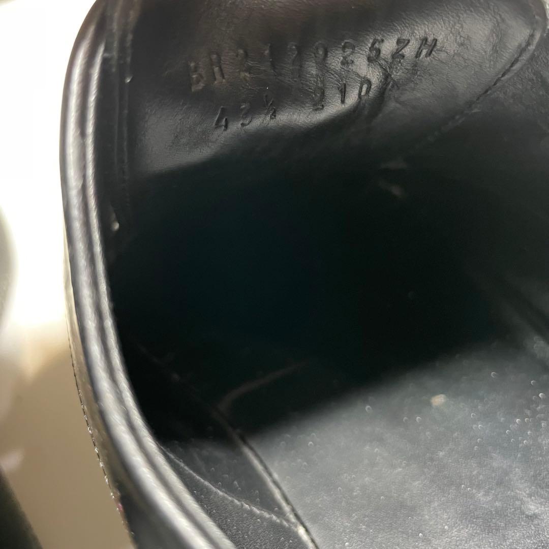 k*k様 HERMES ブラックレザードレスシューズ　43 1/2