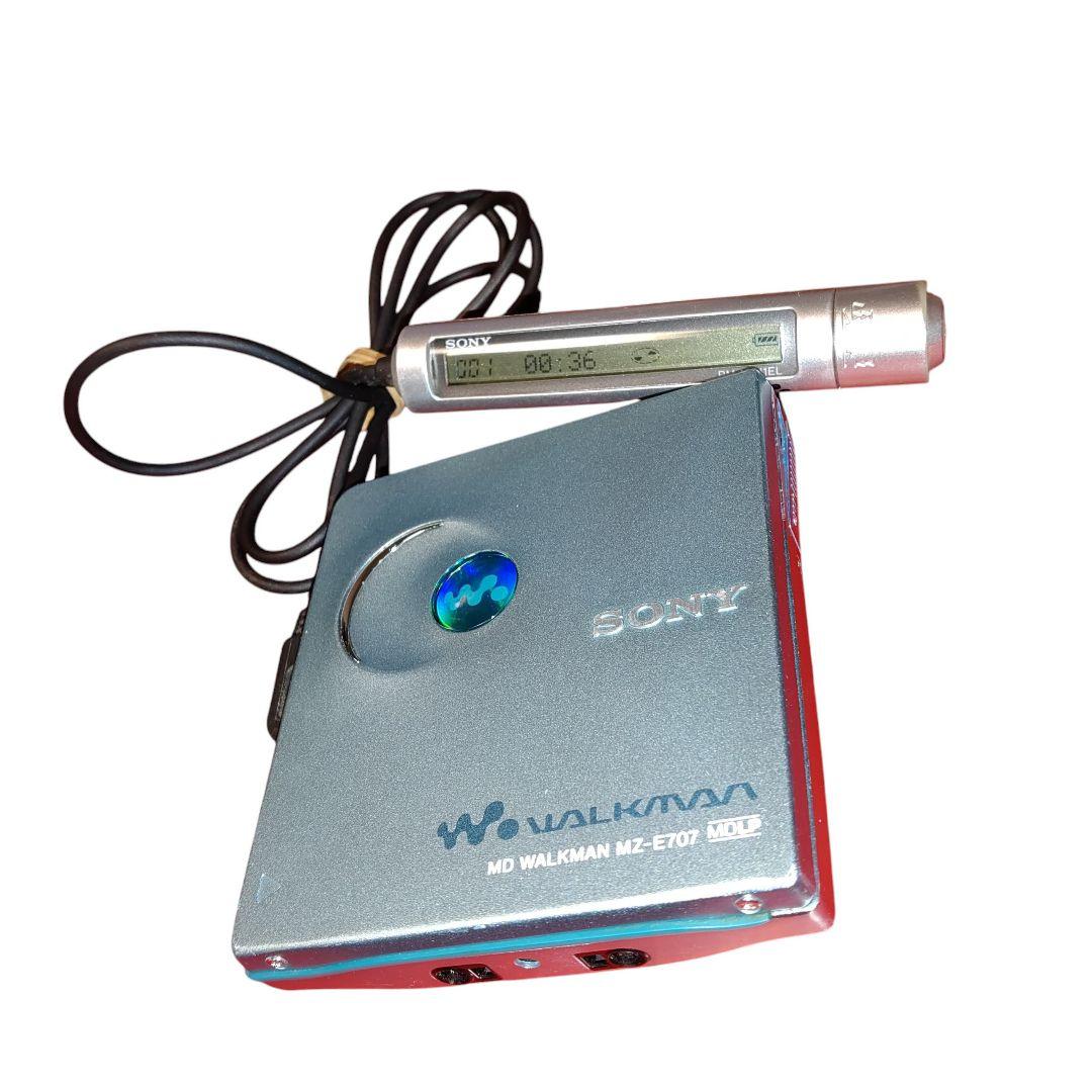 ソニー　MDLP対応　ポータブルMDプレイヤー　MDウォークマン　MZ-E707