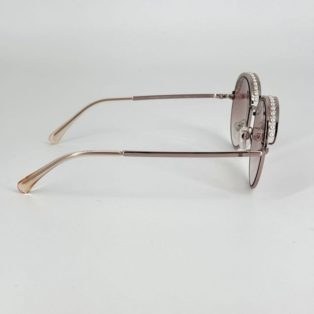 CHANEL サングラス パール 4247-H メタル ピンク ココマーク