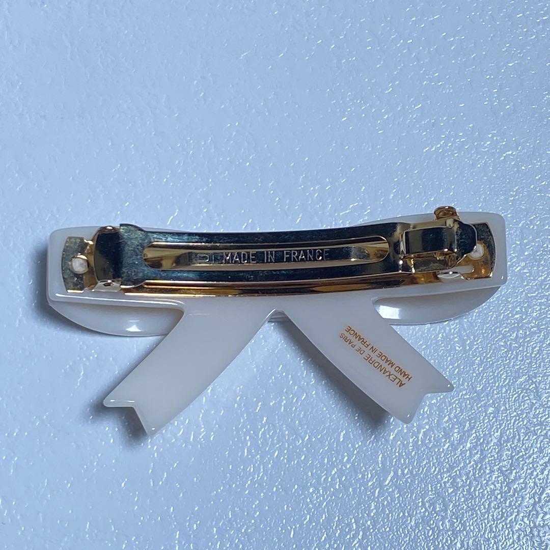 未使用級♡ アレクサンドルドゥパリ 足つきリボンバレッタ スワロフスキー 完売品