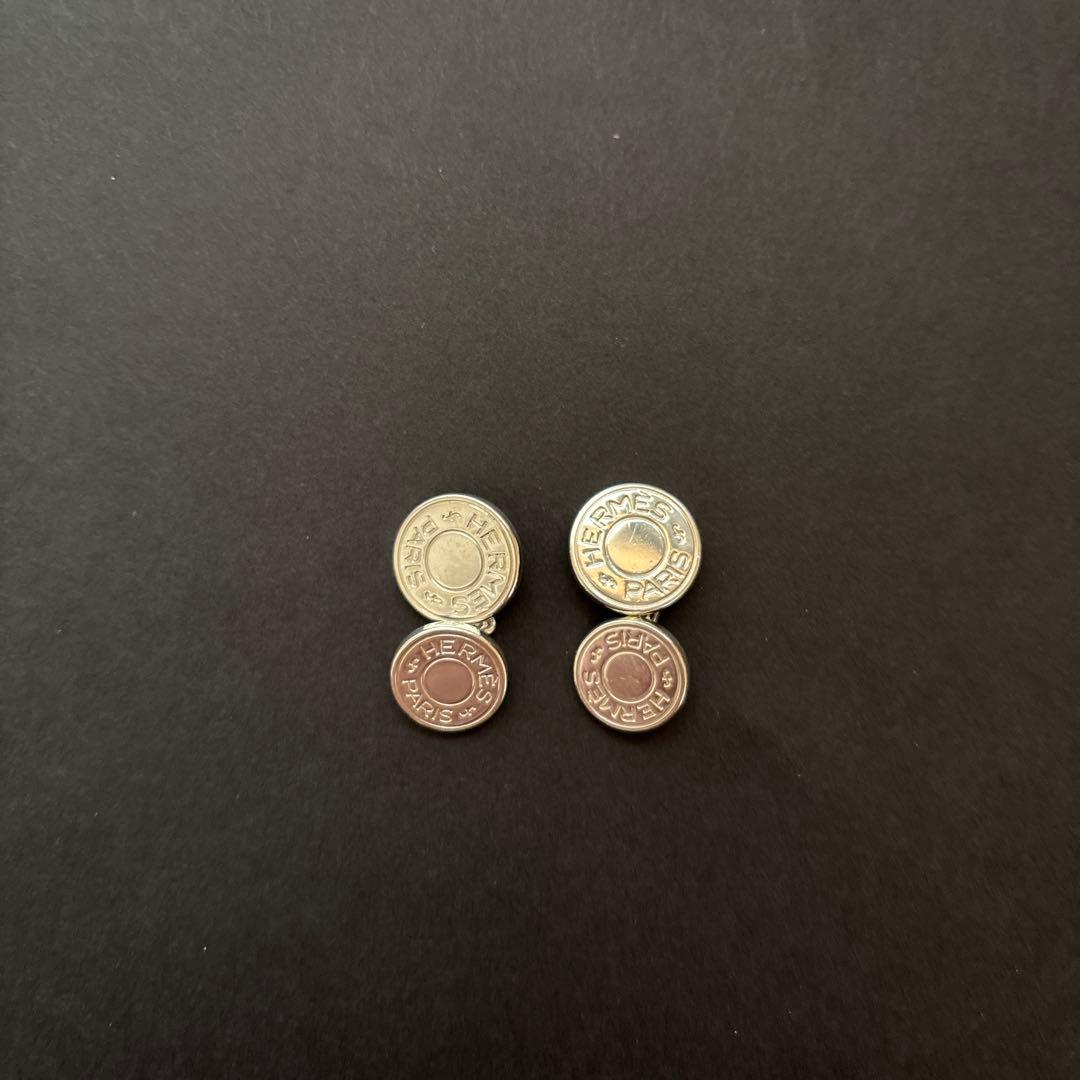 エルメスのカフリンクス　スターリングシルバー