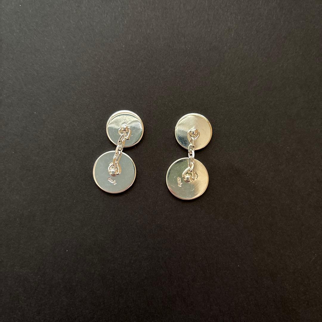 エルメスのカフリンクス　スターリングシルバー