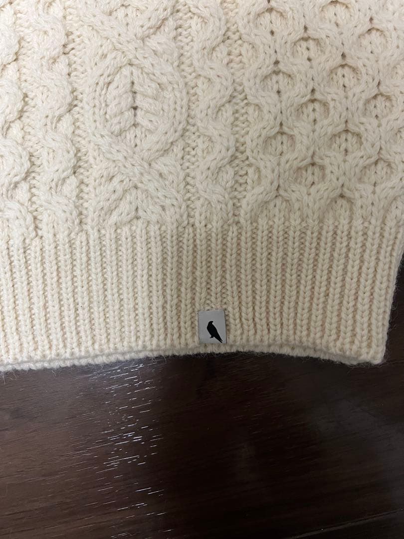 PEREGRINE ペレグリン アイボリー 未使用品 ケーブルニット