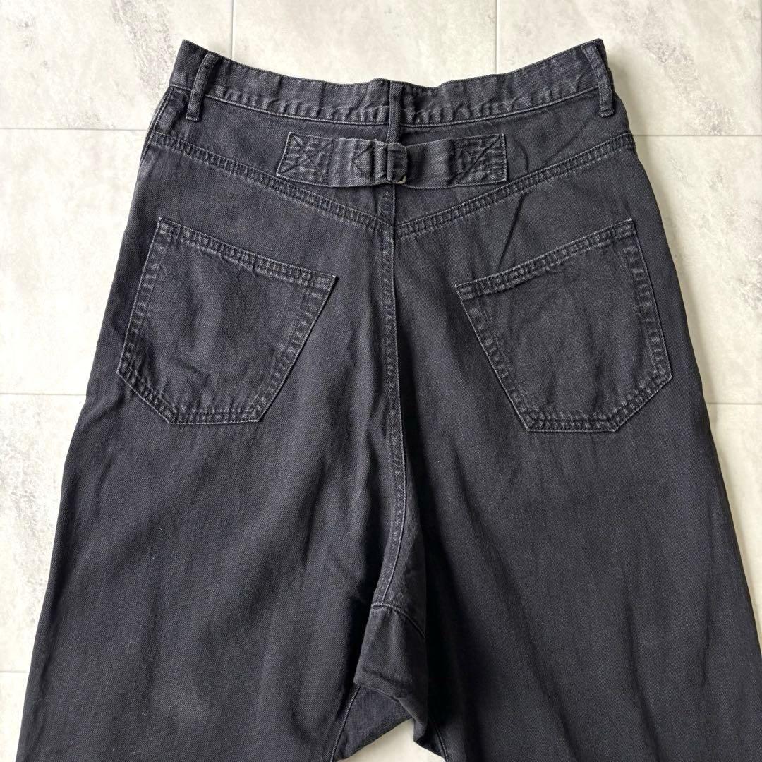 【超希少】ワイズ Y's ブラックデニムサルエルパンツ 日本製 ヨウジヤマモト